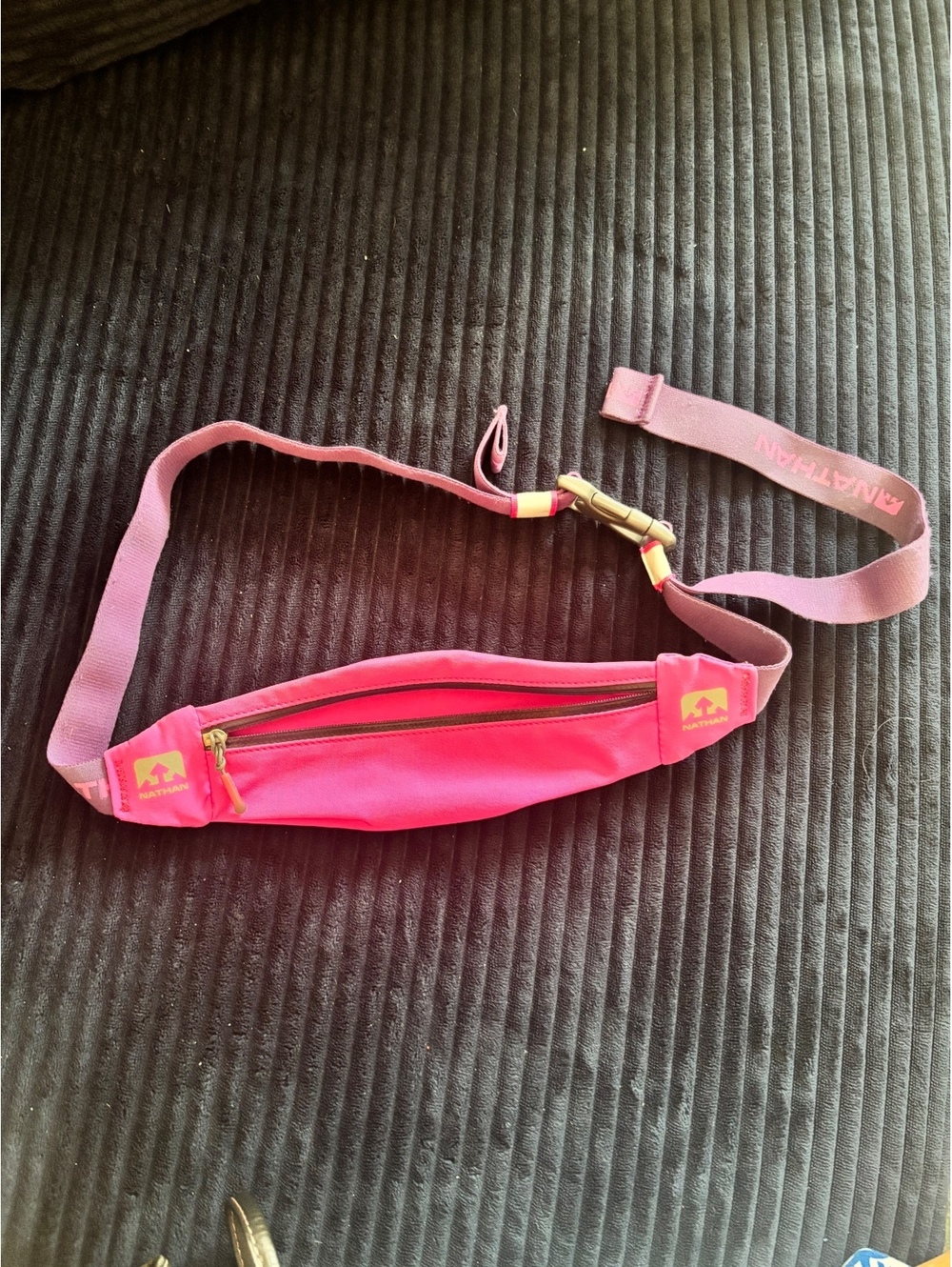 Nathan Pink Running Waist Belt Fanny Pack with Adjustable Strap
